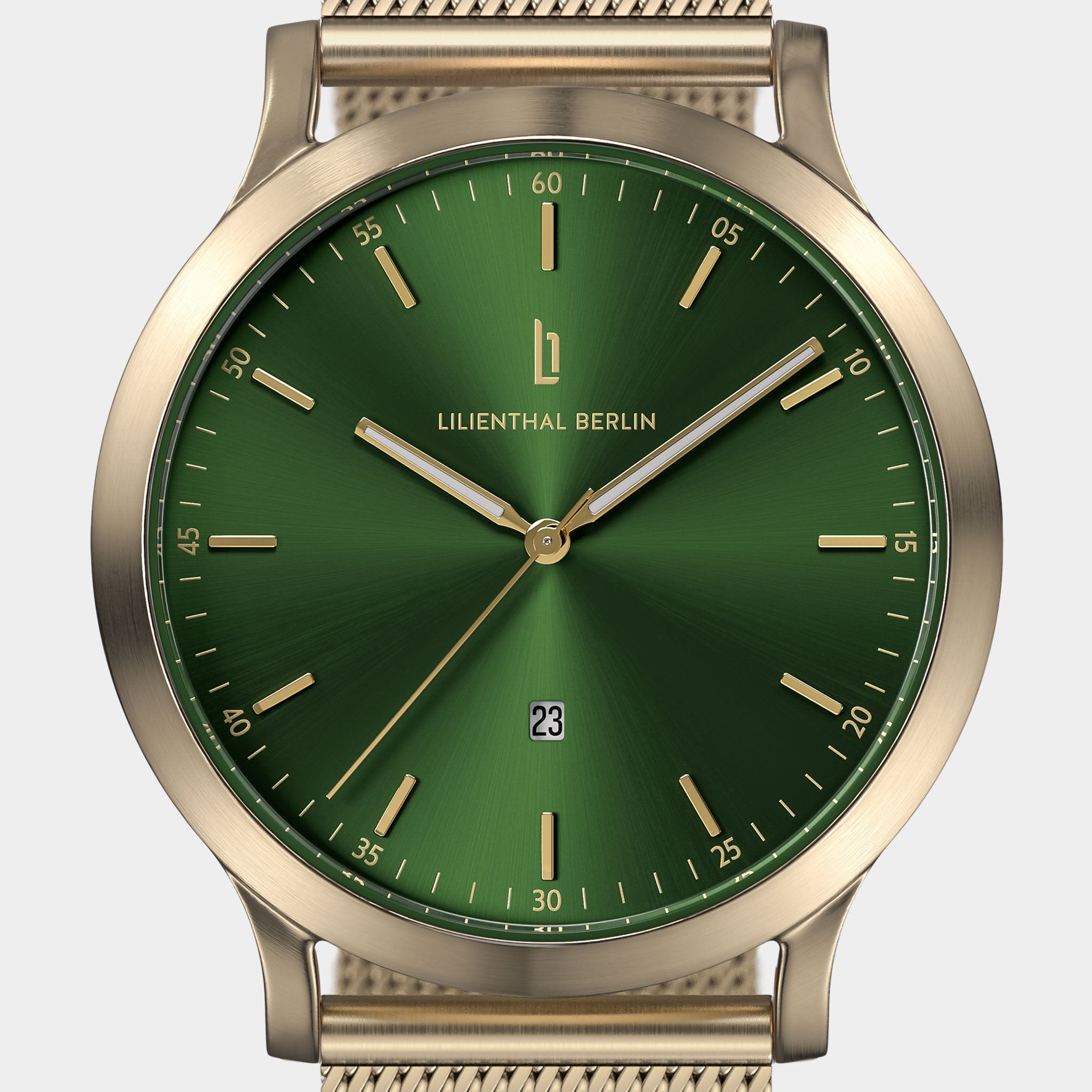 lilienthal-berlin-huxley-armbanduhr-beige-gold-green-40-mm-2 image 5