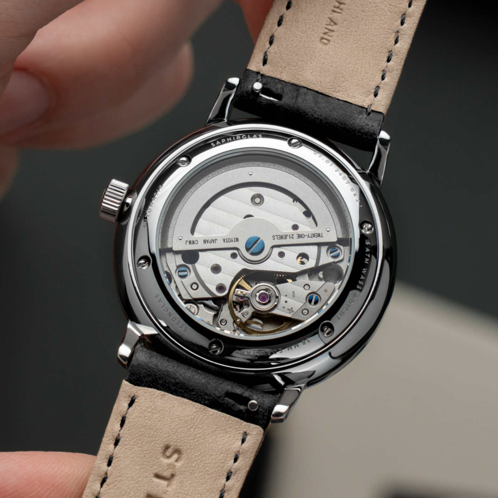 sternglas-naos-automatik-edition-60-lumatik-automatikuhr-38-mm-silber-mit-lederb image 6