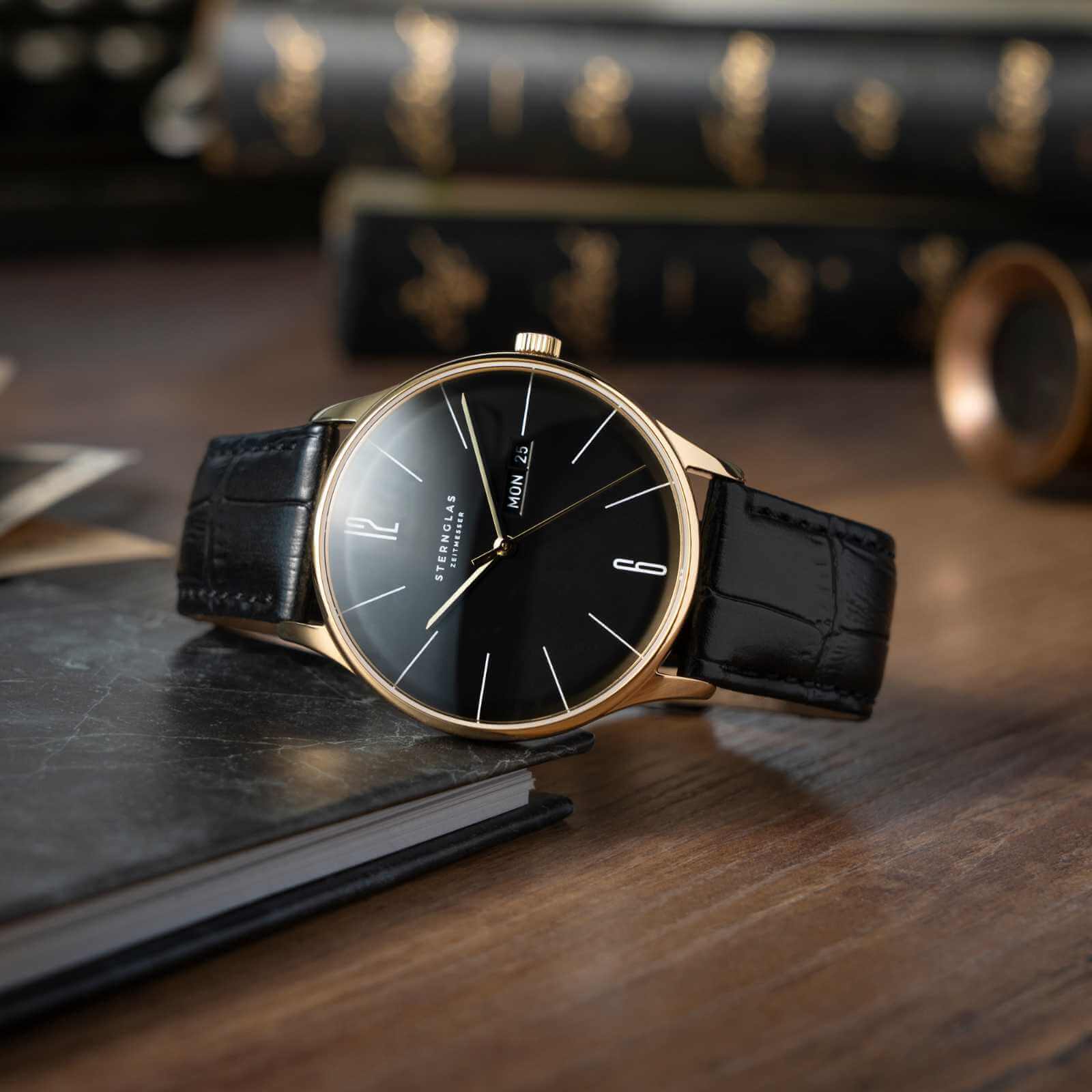 sterngas-berlin-pianoschwarz-unisex-uhr-38-mm-leder image 4