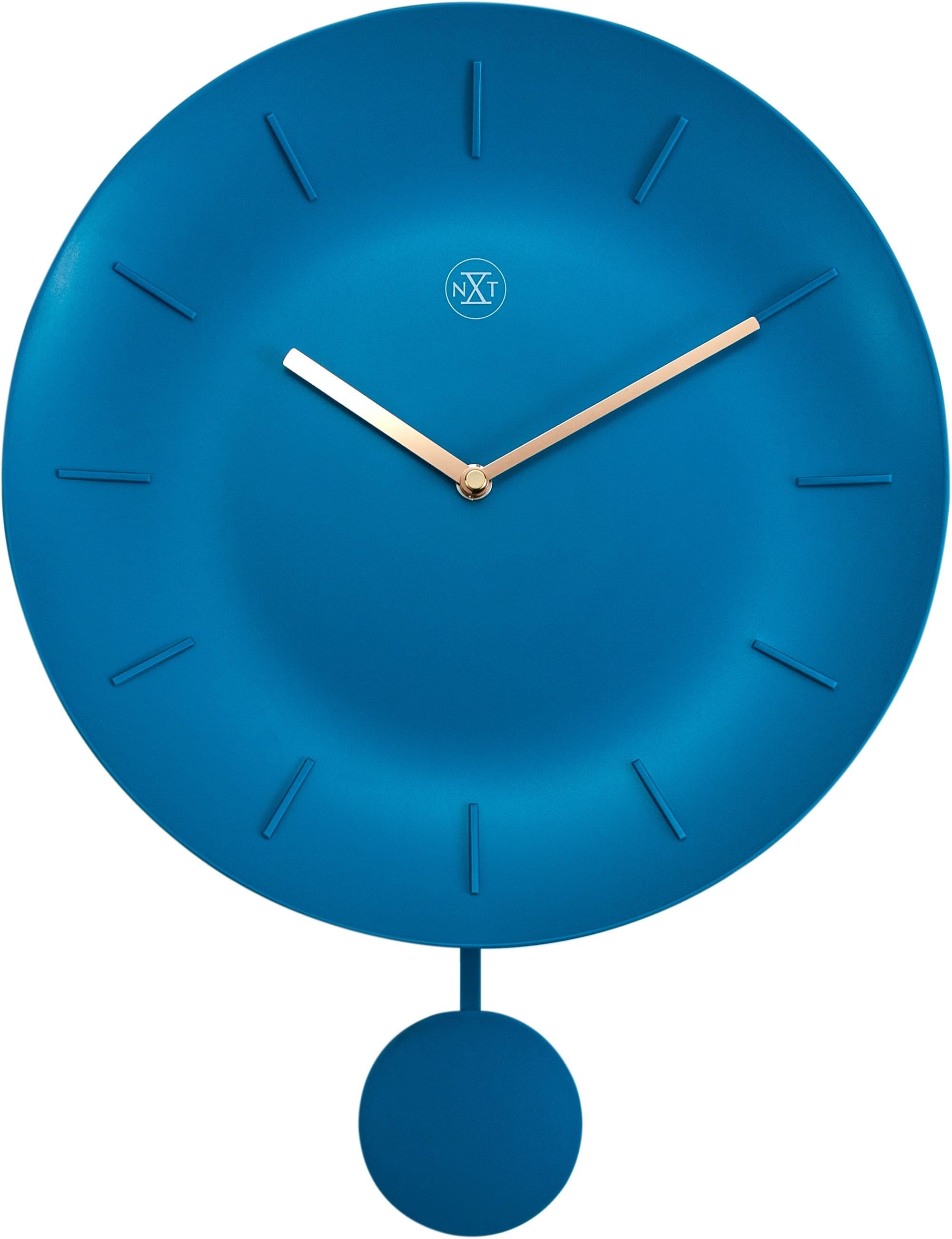 nextime-bowl-wanduhr-kunststoff-30-cm-pendel-gold-zeiger image 8