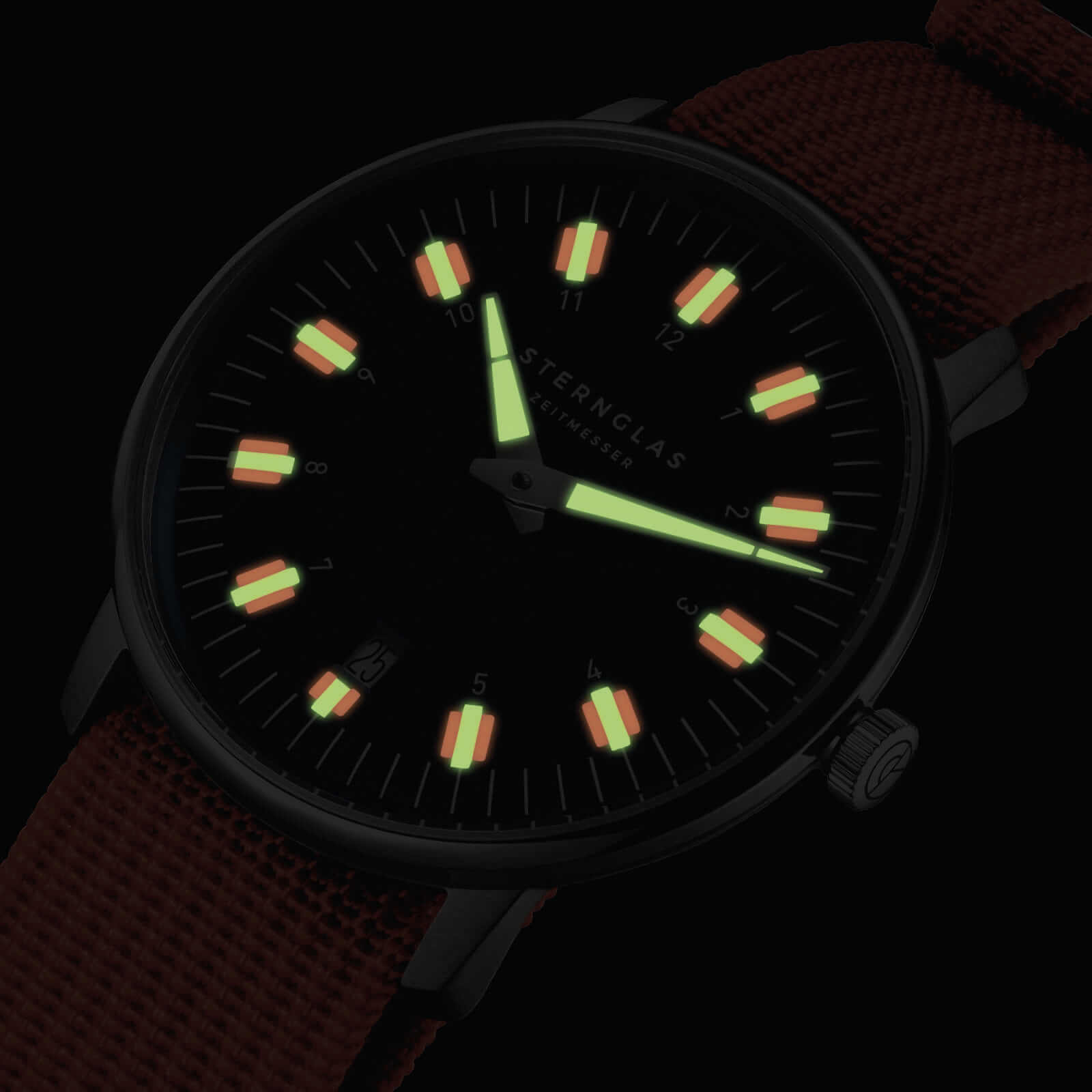 sternglas-egor-herrenuhr-dunkelgr-n-38-mm-leder image 4