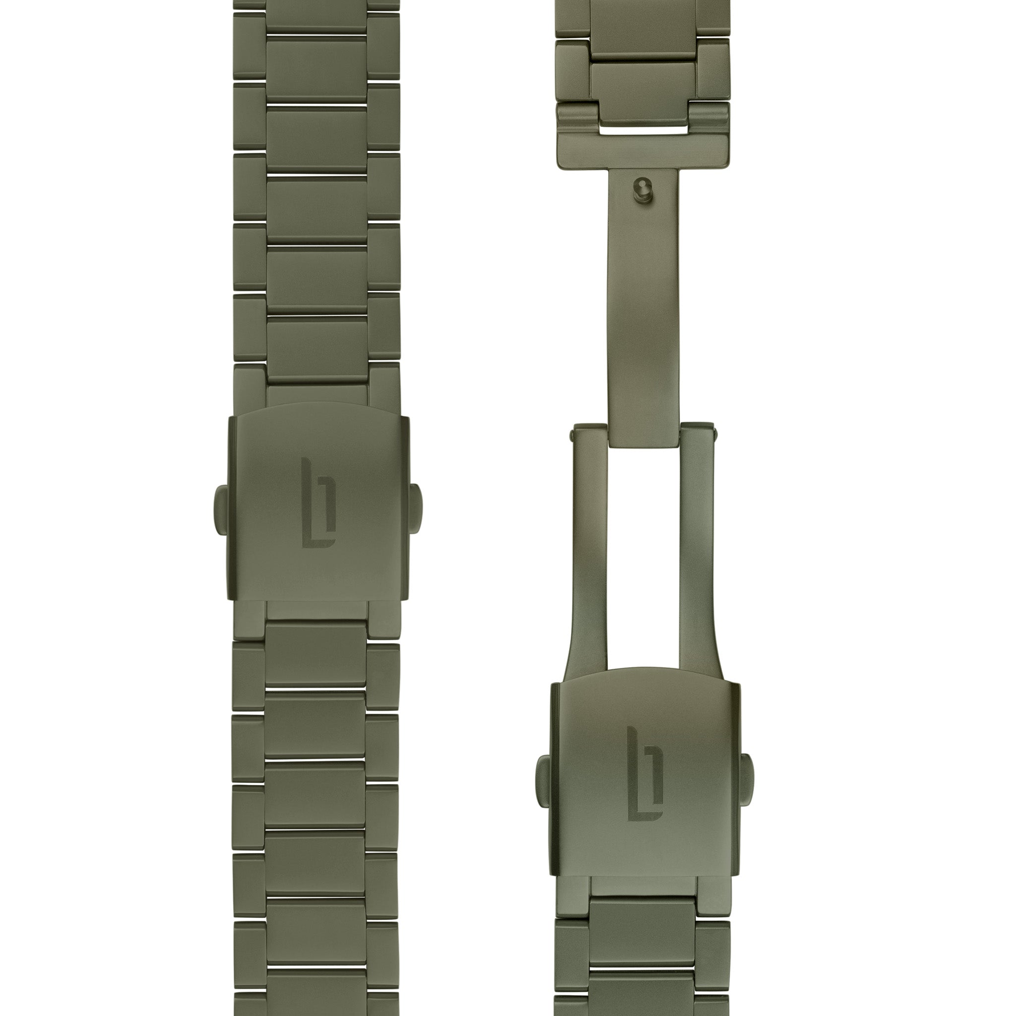 lilienthal-berlin-stainless-steel-strap-edelstahl-wechselarmband-olive-matte image 3