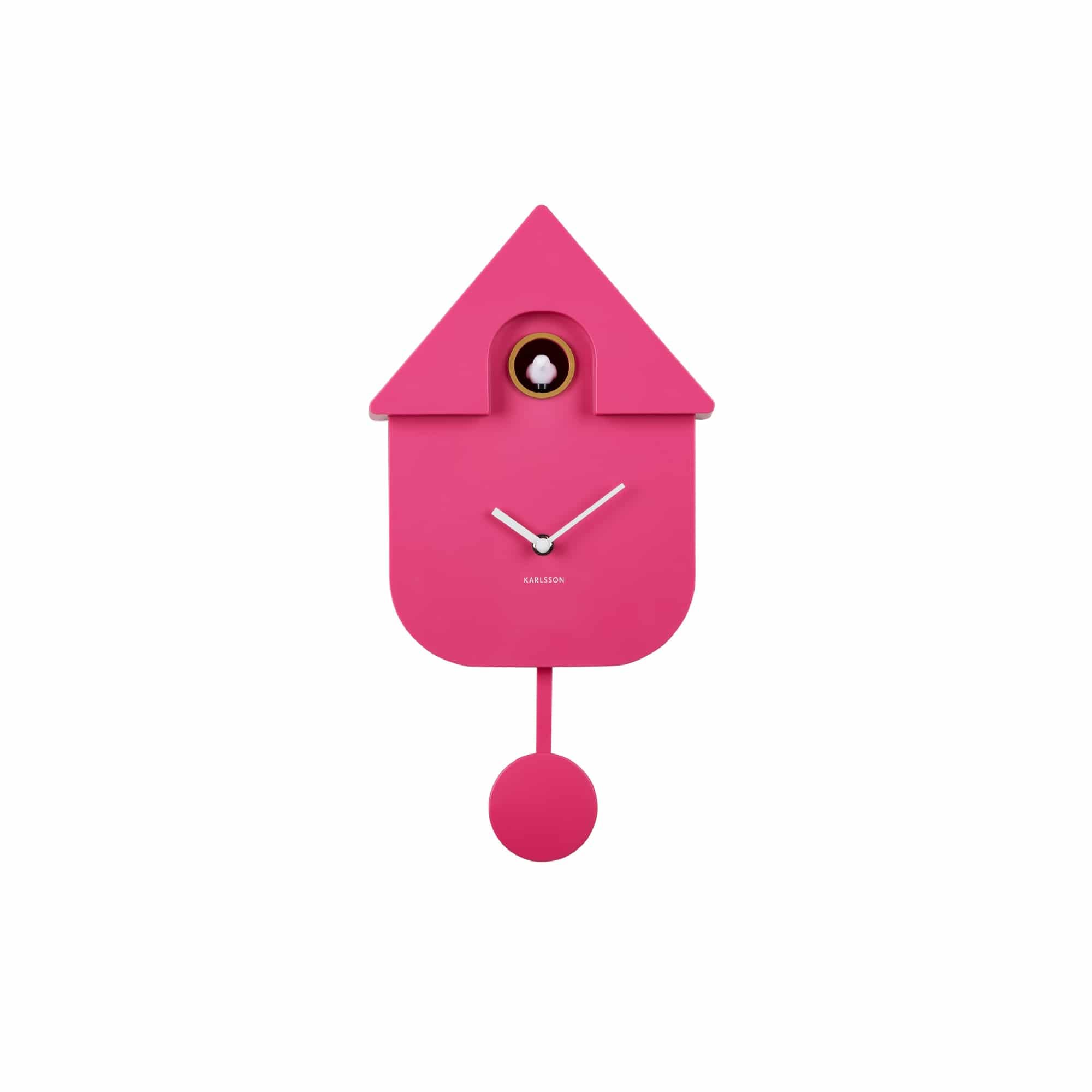karlsson-modern-cuckoo-kuckucksuhr-rosa-21-5-x-41-cm-thermoplast image 4