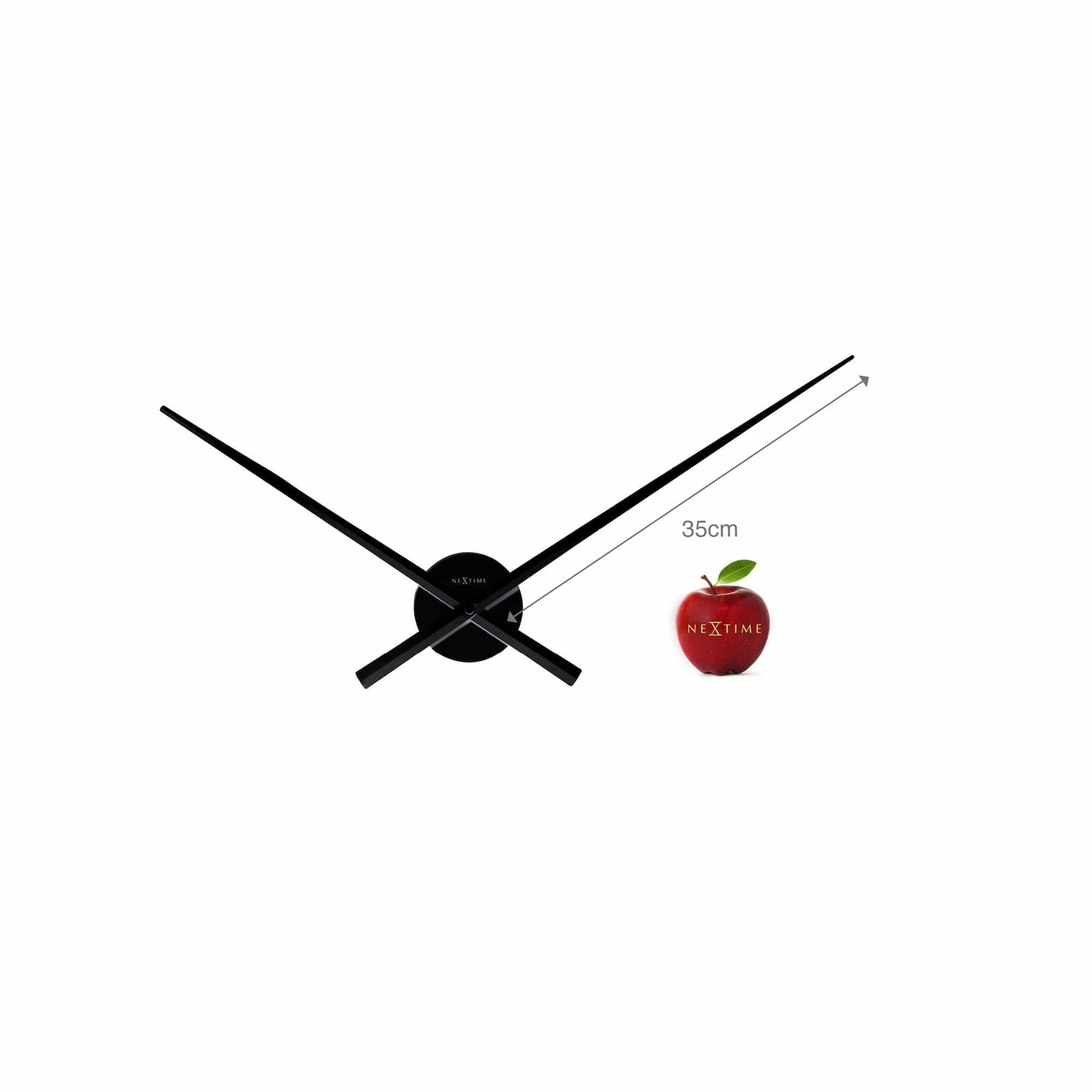 nextime-hands-wanduhr-70-cm-aluminium-silber-wei-schwarz image 7