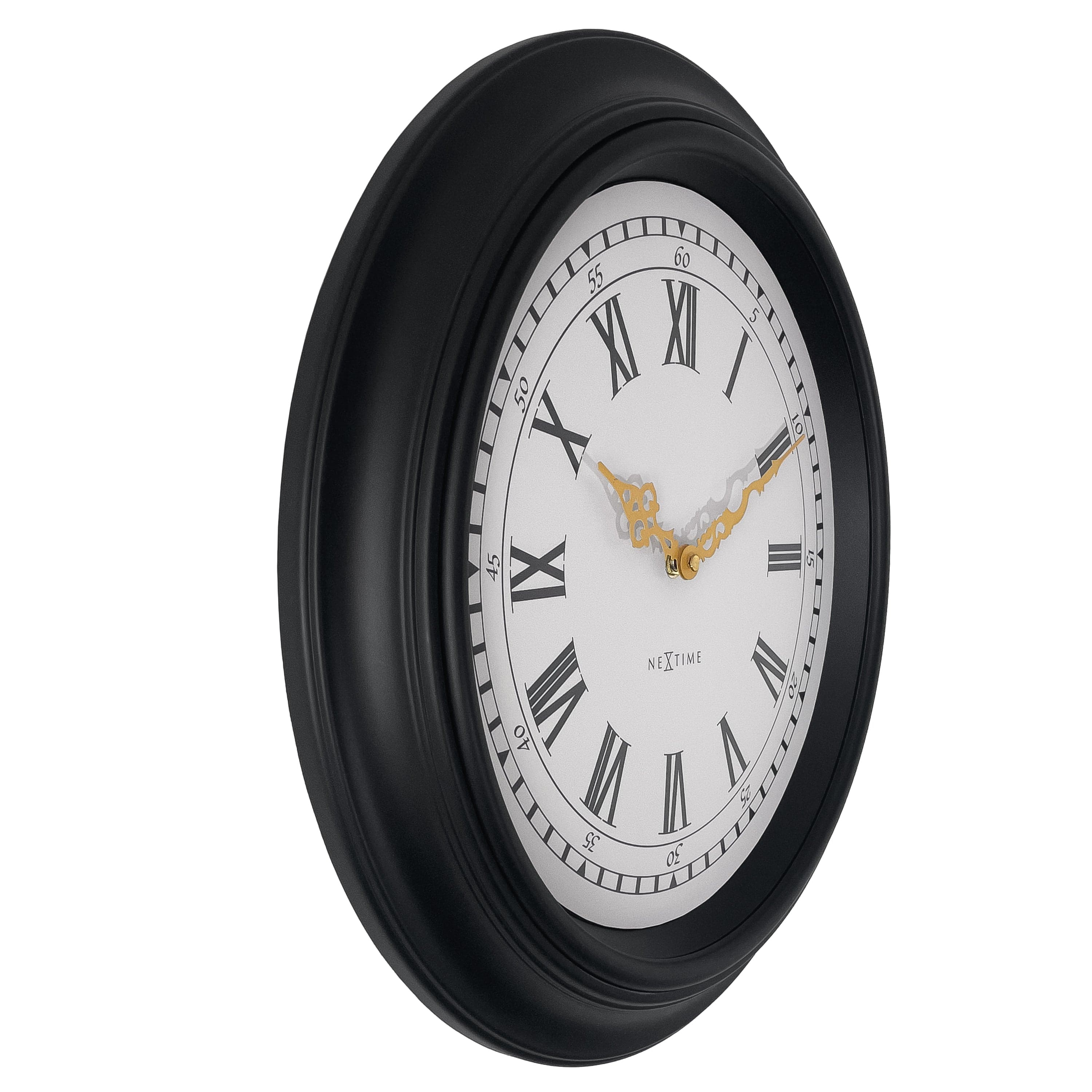 nextime-chopin-wanduhr-40-cm-lautlos-schwarz-grau image 2